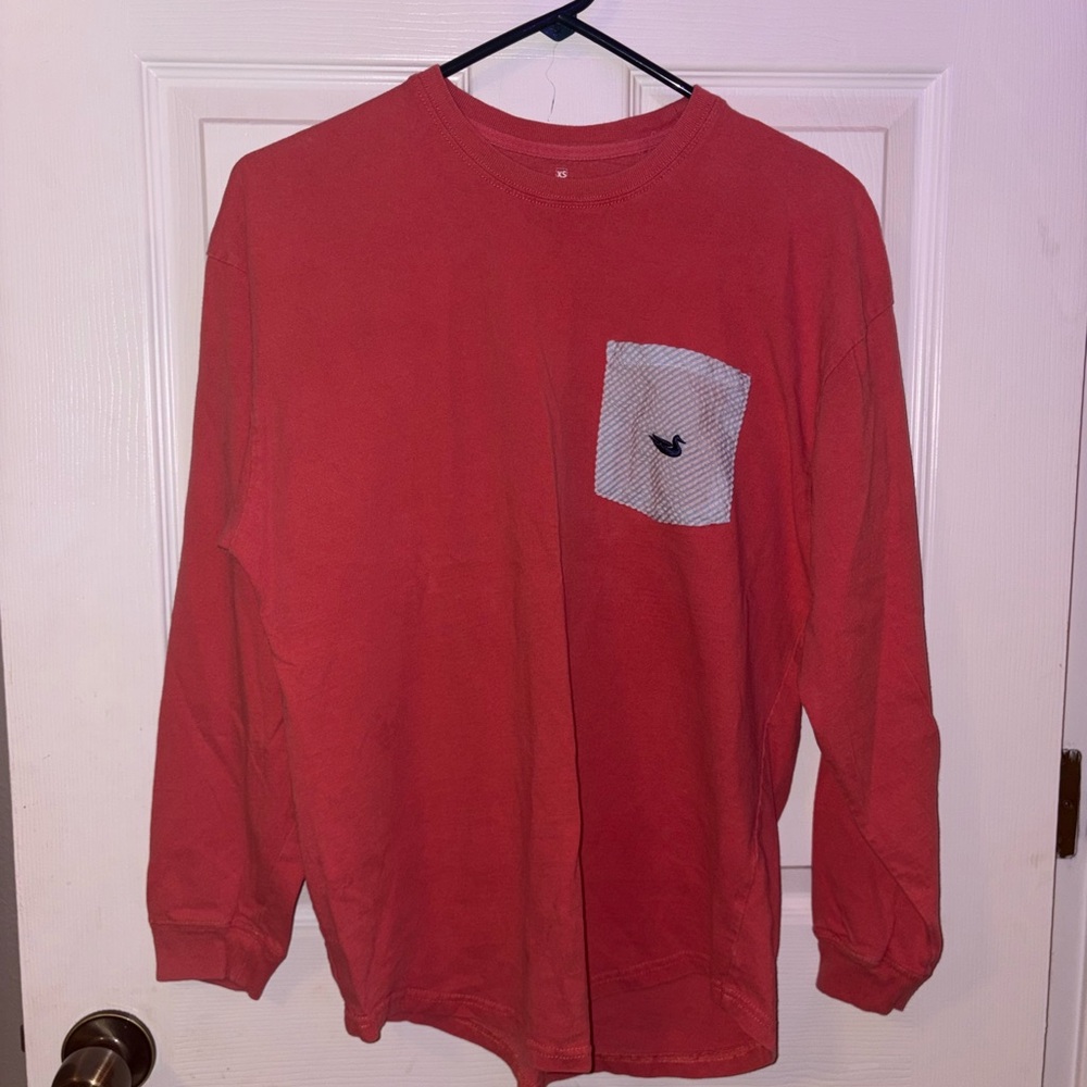 Southern Marsh Coral Long Sleeve Shirt